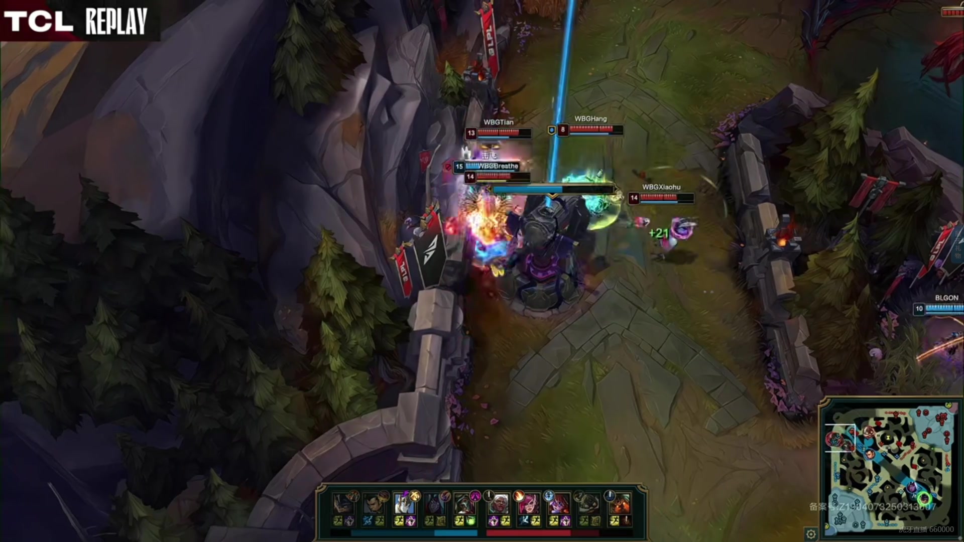 DB电子官网WBG越塔击杀knight之后，BLG反打团灭WBG！